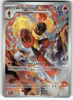 Armarouge 086/084 Full Art Illustration Rare Me05: Pitch Black Holo Pokemon TCG - Image 1