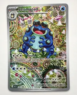 The Pokemon Company Pokemon TCG Seismitoad 105/086 IR Holo EN Stage 2 170 HP - Image 1