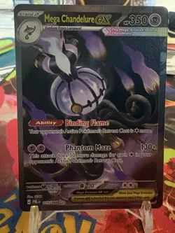 Mega Chandelure ex 115/084 Pokemon Pitch Black Special Illustration Rare - Image 1