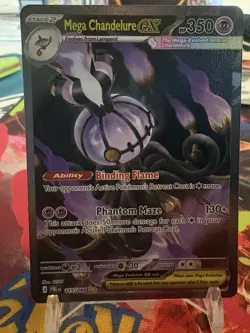 Mega Chandelure ex 115/084 Pokemon Pitch Black Special Illustration Rare - Image 2