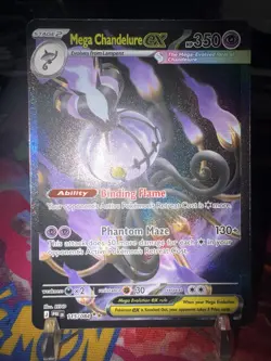 Mega Chandelure ex 115/084 Pokemon Pitch Black Special Illustration Rare - Image 3