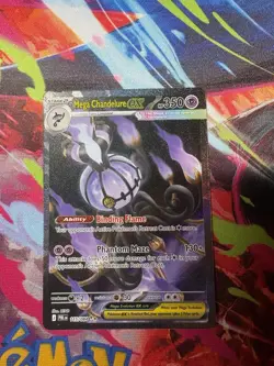 Mega Chandelure ex 115/084 Pokemon Pitch Black Special Illustration Rare - Image 4