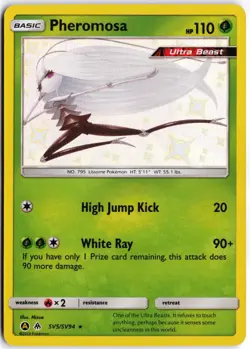 Pheromosa SV5/SV94 Shiny Rare Hidden Fates Shiny Vault Pokemon NM - Image 1