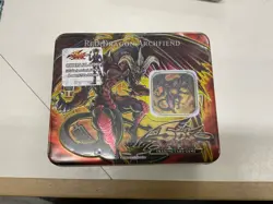 YUGIOH! 5DS GX 2008 Collector's Tin Red Dragon Archfiend Factory Sealed - Image 1