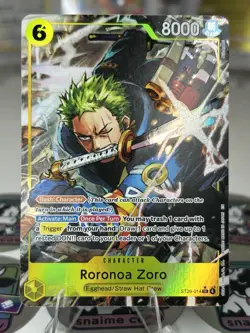 Roronoa Zoro ST29-014 Super Rare Starter Deck 29: Egghead One Piece Foil NM - Image 1