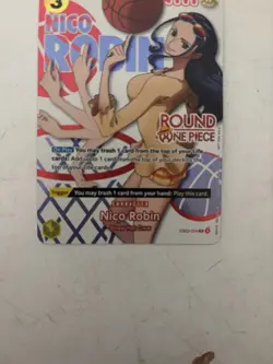 Nico Robin One Piece card game ROUND 1 Promo EB03-054 English - Image 3