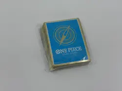 Bandai Card Games Fest 24-25 Exclusive One Piece Blue Gold Logo Sleeves 70ct - Image 1