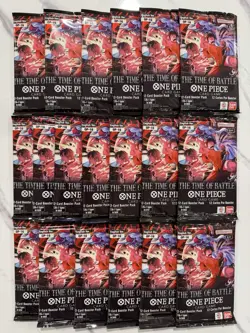 19 Pack One Piece Booster Pack Lot OP-16 Sealed English Time Of Battle Packs - Image 1