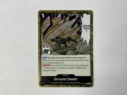 Ground Death OP14-096 One Piece The Azure Sea's Seven Foil Rare Near Mint - Image 1