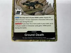 Ground Death OP14-096 One Piece The Azure Sea's Seven Foil Rare Near Mint - Image 2
