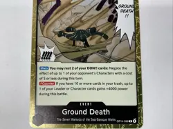 Ground Death OP14-096 One Piece The Azure Sea's Seven Foil Rare Near Mint - Image 3