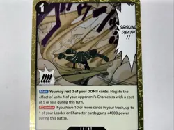 Ground Death OP14-096 One Piece The Azure Sea's Seven Foil Rare Near Mint - Image 4