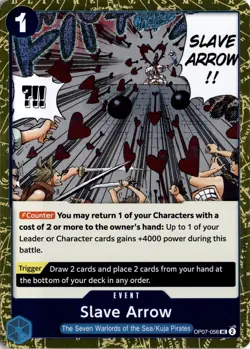 Slave Arrow Pirate Foil UC Premium Booster -The Best- Vol. 2 OP07-056 One Piece - Image 1