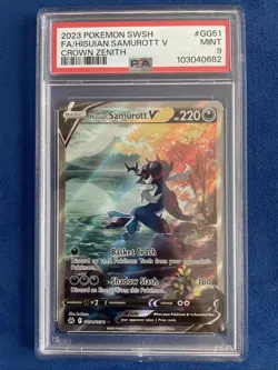 Pokemon Hisuian Samurott V GG51/GG70 Crown Zenith: Galarian Gallery PSA 9 - Image 1