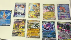 Pokemon Lot Of 9 Rare Cards (Phantasmal Flames, Journey Together, Full Art) - Image 1