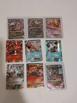 Pokemon Cards Lot of 9 Full Art Damaged - Image 1