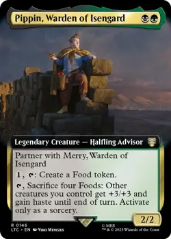 Magic MTG Pippin, Warden of Isengard (Extended Art) NM Commander: The Lord of... - Image 1
