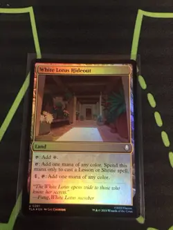 MTG Magic The Gathering White Lotus Hideout Foil TLA Land Avatar - Image 1