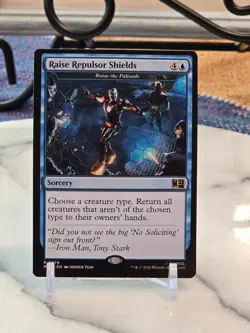 MTG Raise Repulsor Shields - Raise the Palisade Commander Marvel Super Heroes NM - Image 1