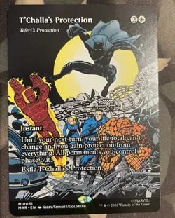 T'Challa's Protection - Teferi's Protection (Borderless) Marvel Universe EL Reg - Image 1