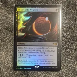 Wizards of the Coast Insatiable Avarice OTJ Rare #0091 Foil EN 2024 - Image 1