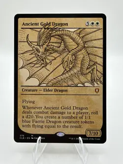 Ancient Gold Dragon (Showcase) Commander Legends: Battle for Baldur's Gate - Image 1