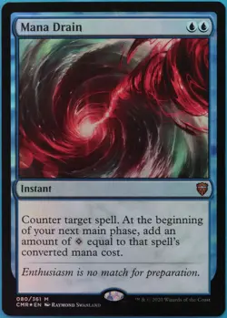 Mana Drain FOIL Commander Legends NM Blue Mythic Rare CARD (522238) ABUGames - Image 1