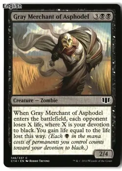 MTG Gray Merchant of Asphodel [C14 - 146] LP - Image 2