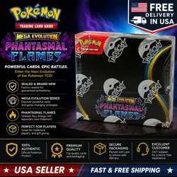 Pokemon TCG Mega Evolution Phantasmal Flames Booster Box 36 Packs Factory Sealed - Image 1