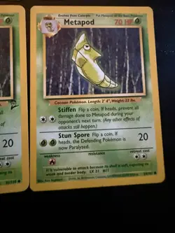 Pokemon Pineco Metapod Card Lot WOTC Vintage Neo Base Set 2 Grass Bug x6 - Image 4