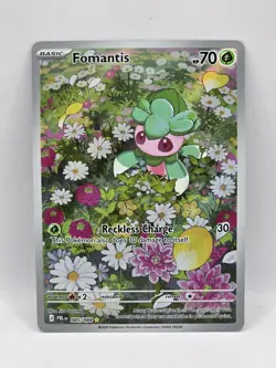 Pokemon TCG Fomantis 085/084 Pitch Black Illustration Rare - Image 1