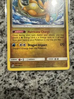 Pokemon TCG Dragonite 151/236 Holo Rare Unified Minds Near Mint - Image 3