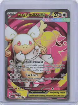 Pokemon TCG Mega Audino ex Holo Ultra Rare ME: Ascended Heroes 253/217 NM - Image 1