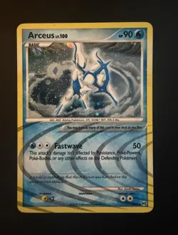 Arceus AR4 Arceus Holo Rare Pokemon TCG Card 2009 ENG HP 90 Fastwave 50 - Image 1