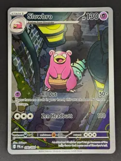 2026 SLOWBRO 090/084 Pitch Black Illustration Rare Art Holo Pokemon TCG Mint/NM - Image 1