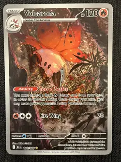 Volcarona 100/086 Black Bolt Illustration Rare Secret Pokemon TCG Holo Card NM - Image 1