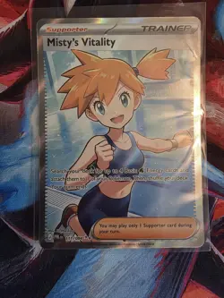Misty's Vitality 111/084 - Full Art Ultra Rare - Pokemon TCG: Pitch Black - Image 1