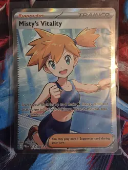 Misty's Vitality 111/084 - Full Art Ultra Rare - Pokemon TCG: Pitch Black - Image 2