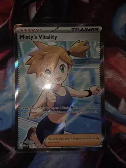 Misty's Vitality 111/084 - Full Art Ultra Rare - Pokemon TCG: Pitch Black - Image 3