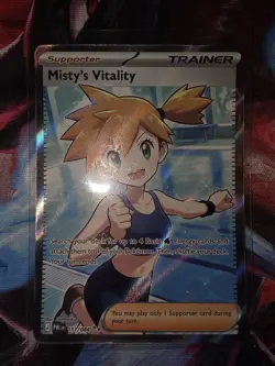 Misty's Vitality 111/084 - Full Art Ultra Rare - Pokemon TCG: Pitch Black - Image 4