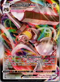 Melmetal VMAX 048/078 Holo VMAX Rare Pokemon GO Pokemon Near Mint - Image 1