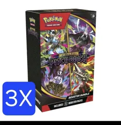Pokemon TCG: 3X Mega Evolution-Pitch Black Booster Bundle 3 Bundles - Image 1
