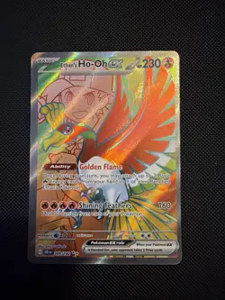 Ethan's Ho-Oh EX 209/182 S&V Destined Rivals Ultra Rare Full Art Pokemon TCG NM - Image 1