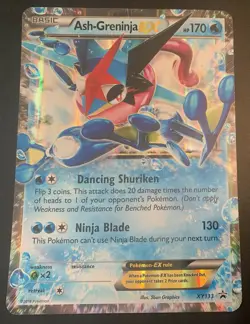 Pokemon Ash-Greninja EX XY Black Star Promos Holo 2016 XY133 Jumbo Card - MP/LP - Image 1