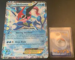Pokemon Ash-Greninja EX XY Black Star Promos Holo 2016 XY133 Jumbo Card - MP/LP - Image 2