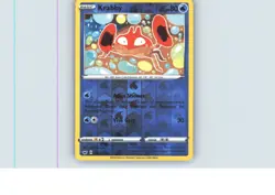 Krabby 042/202 Common Sword & Shield Pokemon Reverse Holo Near Mint - Image 1