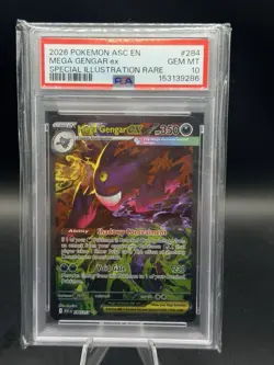 2026 POKEMON ASC EN-ASCENDED HEROES #284 MEGA GENGAR EX PSA 10 - Image 1
