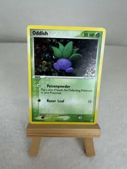 Pokemon TCG Oddish 68/101 Common Hidden Legends Reverse Holo Light play - Image 1