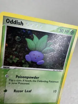 Pokemon TCG Oddish 68/101 Common Hidden Legends Reverse Holo Light play - Image 5