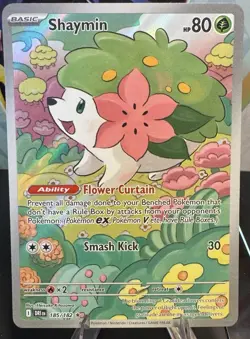 Pokemon TCG Shaymin Card Destined Rivals Full Art LP - Image 1